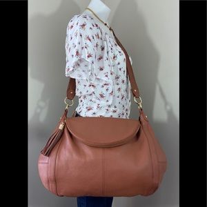 ONNA Ehrlich Purse Brown XL Hobo Boho Shoulder Bag